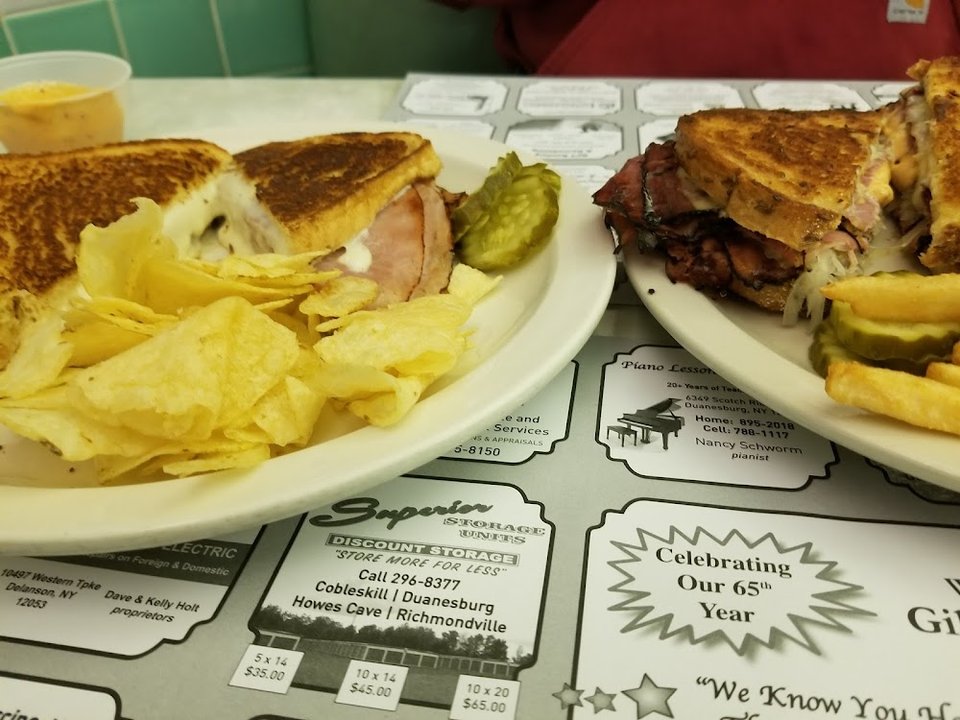 Grilled Ham and Cheese and a Reuben